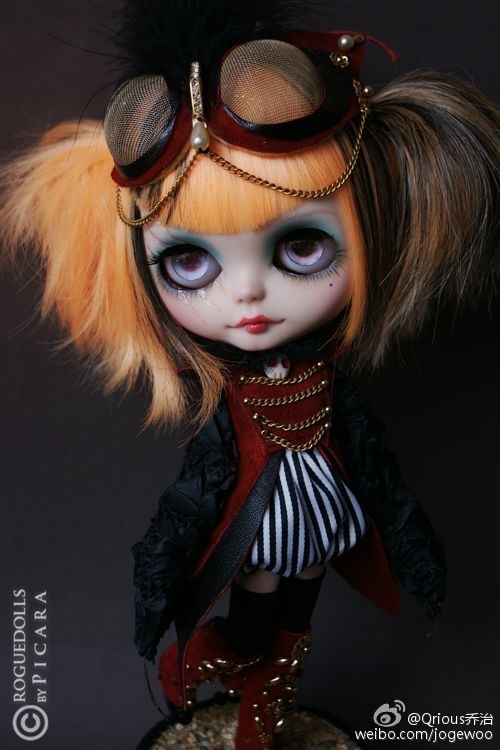 #Blythe##steampunk##costume##art doll#
