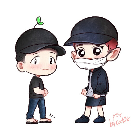 EXO 灿白 chanbaek --- fanart 