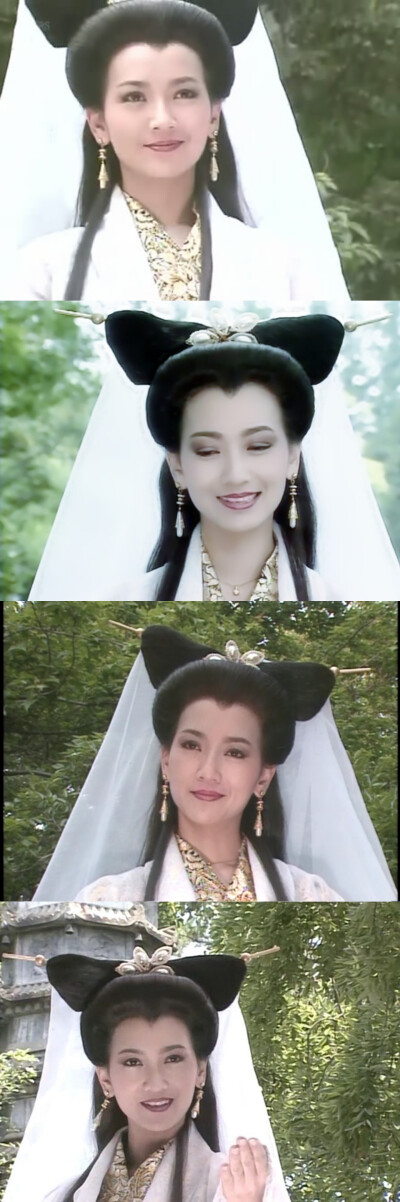 《新白娘子传奇》中的赵雅芝那时候白衣飘飘，端庄优雅的白素贞。