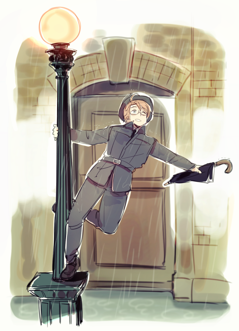 Singin' in The Rain！！图转Pixiv 侵删致歉
作品id=57578936 作者id=2851264 作者：ЯD【 ジン】