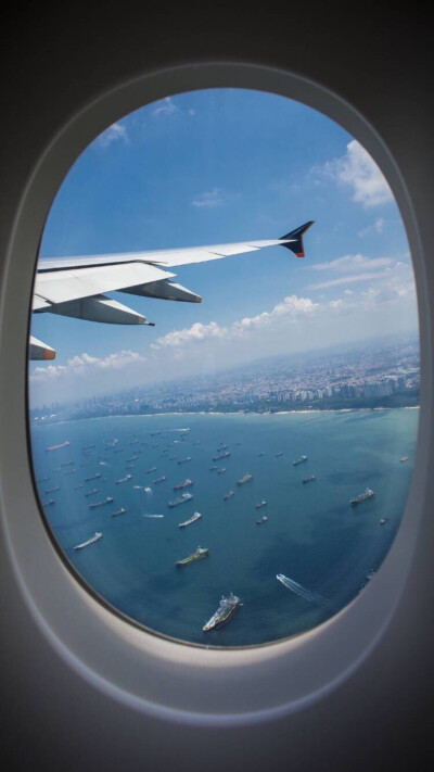 风景 壁纸 锁屏 背景 头像 加农 飞机 天空 海 蓝色