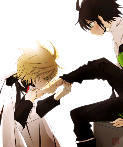 p站画师月森うさこ id=52775035
终结的炽天使,百夜优一郎,百夜米迦尔