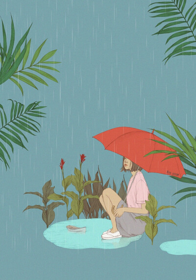 雨声 ~ 韩国画师yuugi83插画作品