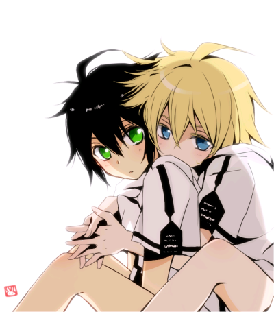 p站画师月森うさこ id=52775035
终结的炽天使,百夜优一郎,百夜米迦尔