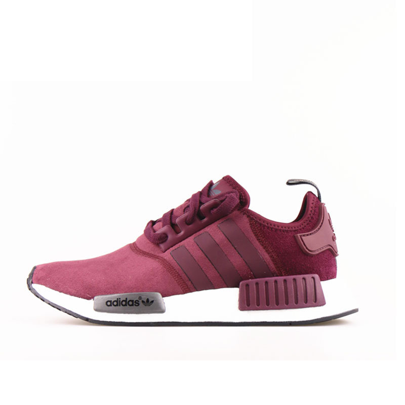 【42运动家】Adidas NMD 酒红色 潮流跑鞋 S75231