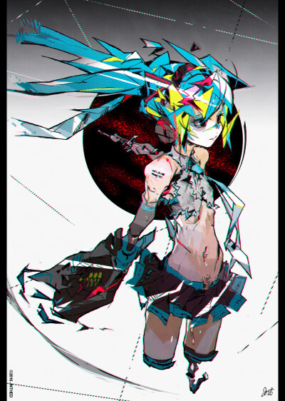 图转自pixiv 初音未来 画师JNTHED