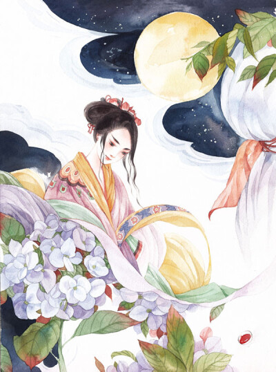 〔 作者' 古唐 〕 月照空庭秋 °