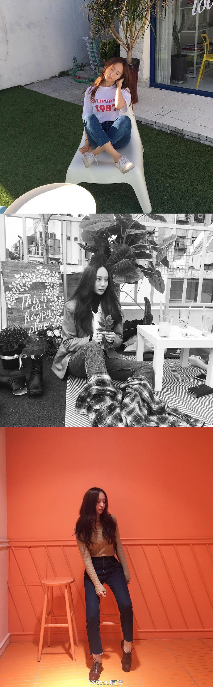 Ulzzang | 长得像郑秀晶的韩国脸赞hongseonhye穿衣品味也是好棒