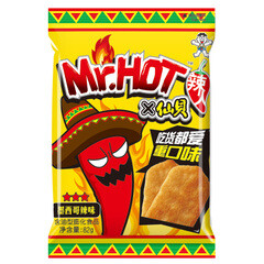 仙贝82g墨西哥辣味 MR HOT 辣人 全新口味重磅上市饼干休闲