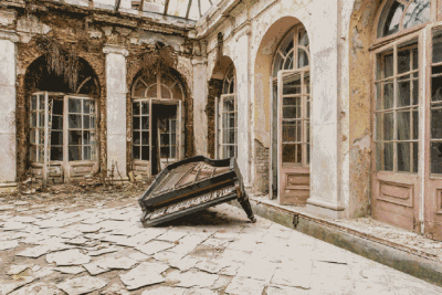 法国摄影师Romain Veillon在过去的四年内，行走欧洲各国，专门拍摄被遗弃的建筑。这些“废墟”，在他的镜头下，生命力依旧存在。