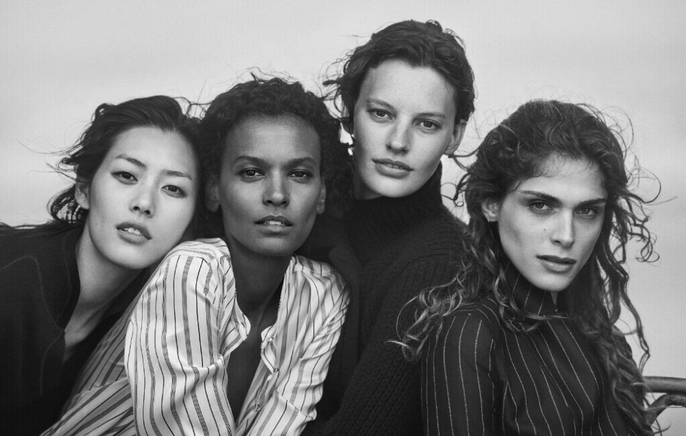 本次合作的其他模特为Liya Kebede, Elisa Sednaoui & Amanda Murphy，四位都很美