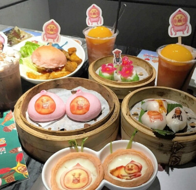 香港Dim Sum Icon屁桃君主题美食