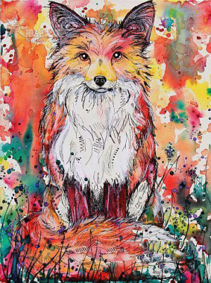 澳大利艺术家Eve Izzett有着对色彩的极度痴迷，或许还没有人像她一样喜欢用如此明亮、丰富的色彩来画的动物肖像