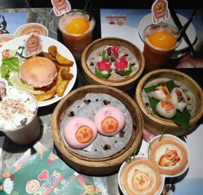 香港Dim Sum Icon屁桃君主题美食