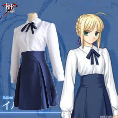 《Fate stay night/Fate Zero》命运之夜 吾王saber cos服 日常服