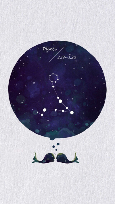 双鱼座，星座，背景图片