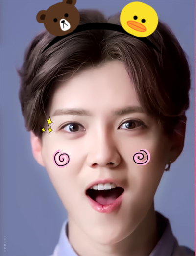 鹿晗 luhan 傻狍子 