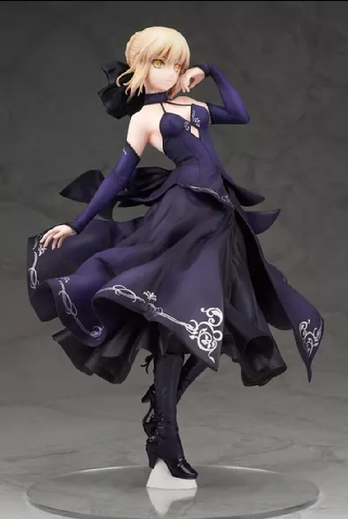 国产ALTER fate/stay night 卑王黑saber礼服手办模型礼物