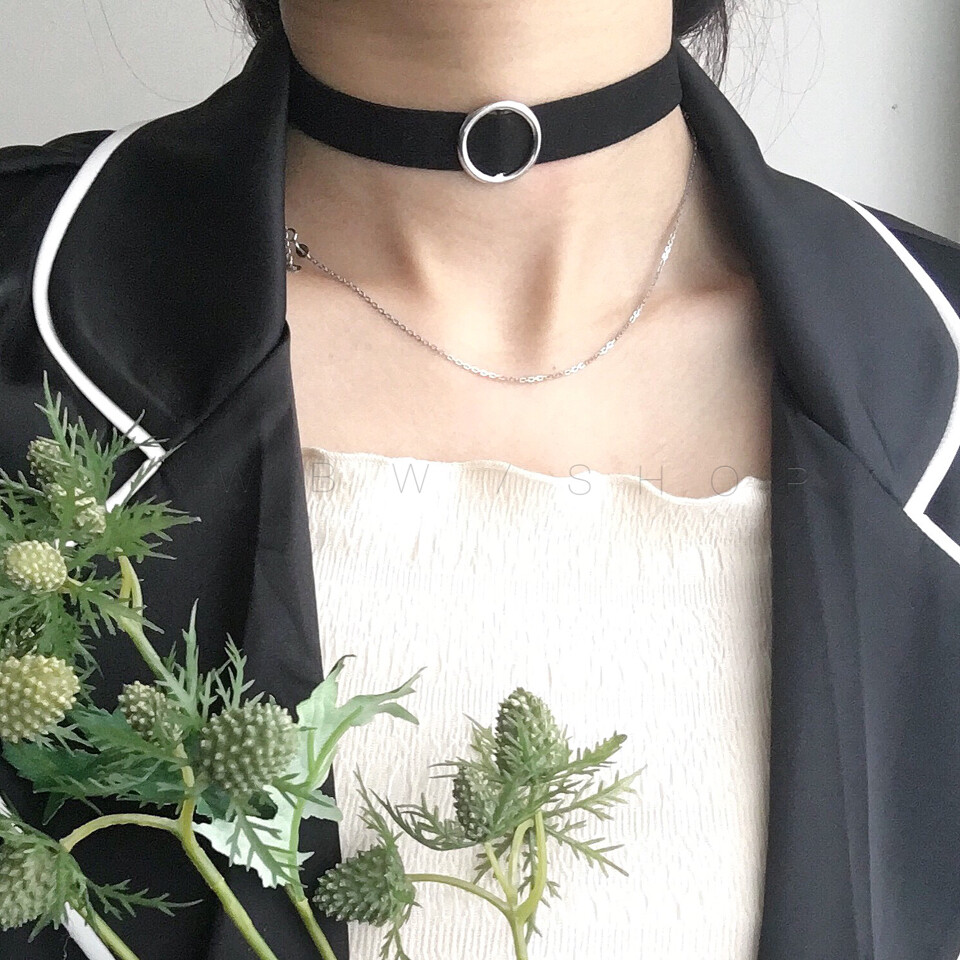 WBW Necklace hm cos 韩国个性几何金属圆环锁骨项链项圈 颈圈女