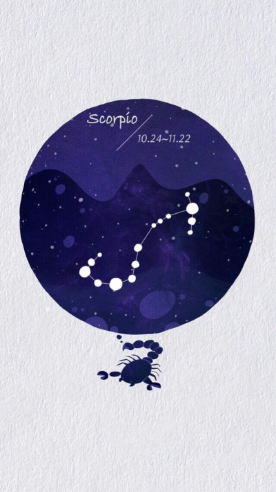 天蝎座，背景图，星座