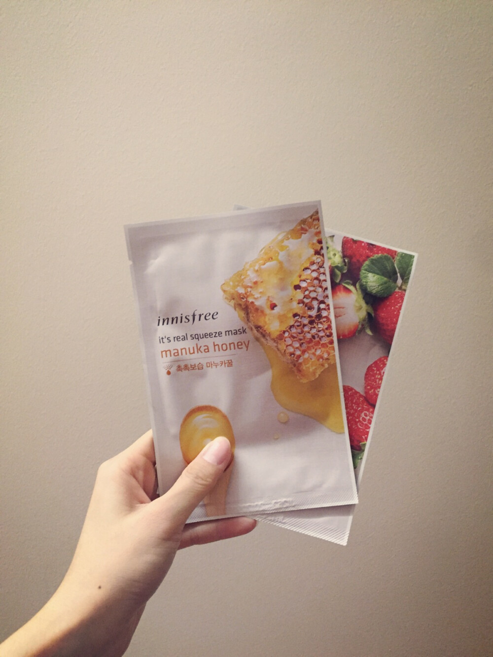 #护肤#innisfree面膜，多种口味任君选择，都比较自然易吸收