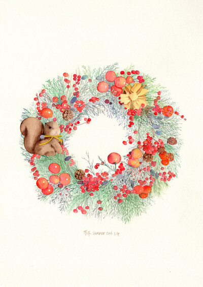 〔 水彩花卉 〕作者' 苏木 °