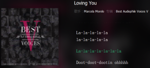 [loving you]Marcela Morelo (马尔萨拉·莫雷洛) 我之前一直都是听张靓颖的海豚音来着 