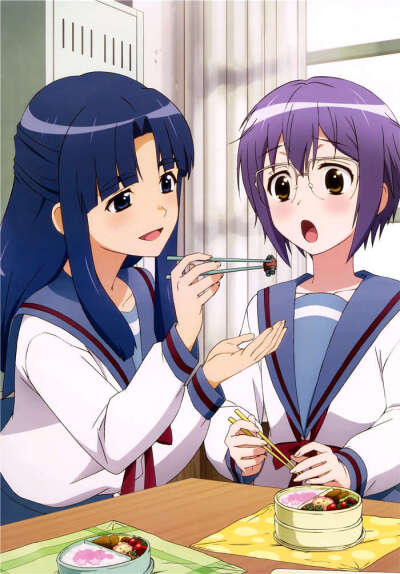 凉宫春日的忧郁 127P 超清壁纸 nagato_yuki-chan_no_shoushitsu_凉宫春日 榆林ACG 长门有希 动画壁纸 朝比奈 原图访问www.ylacg.com