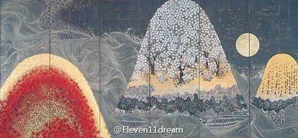 日本画坛五座大山图片