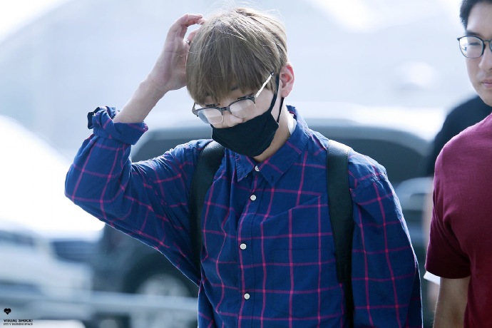 #金泰亨##金泰亨花郎# 【VISUAL SHOCK】 160623 仁川机场出境 更新1P