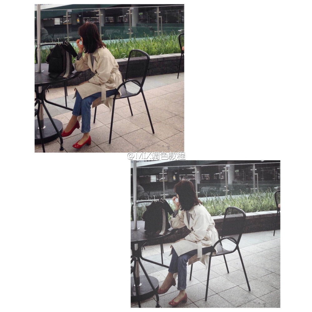 效果: Loft L3+90
调节: 曝光-5☞ 高光+30☞ 层次+25☞ 对比度-30
☞ 饱和度-40☞ 色温-20