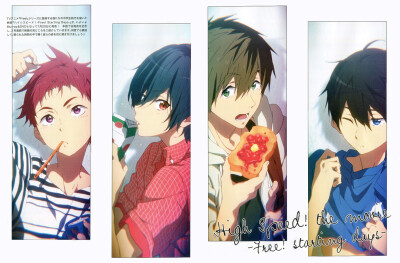 由京都动画制作的人气女性向动画《Free！》的首部剧场版动画《High☆Speed！-Free！Starting Days-》于12月5日正式在日本上映。
本次故事为讲述主角?七瀨遥中学时代的故事，宣传语用「过去与未来境界线上的另一个…