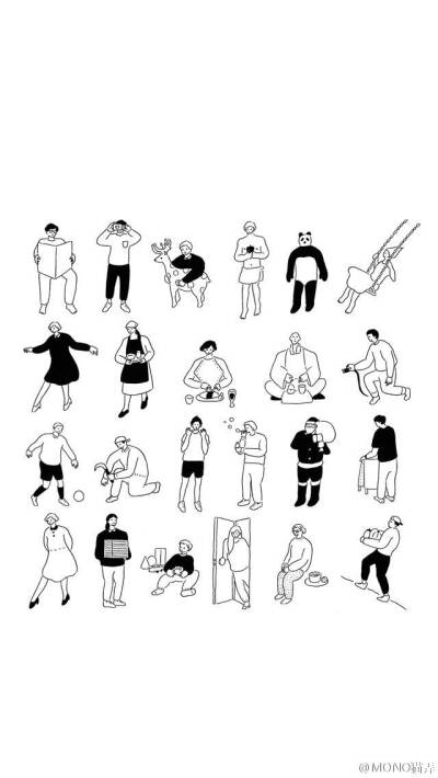 黑白 人物 壁纸