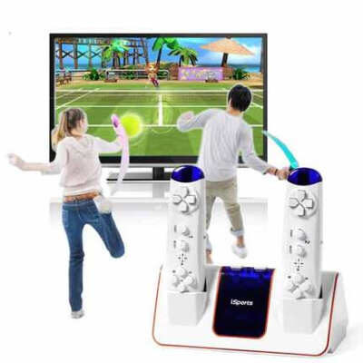 外星科技ET-31互动健身双人体感游戏机 家庭电视无线手柄感应电玩