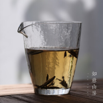 日式锤纹公道杯 加厚耐热磨砂玻璃公杯 包邮茶海 锤目纹分茶器