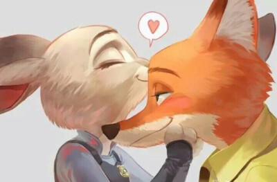 #疯狂动物城# #Zootopia# #Nick# #Judy# 狐兔CP 暖