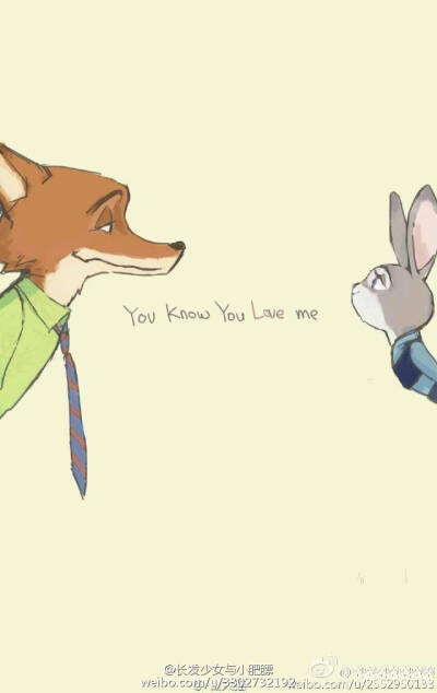 #疯狂动物城# #Zootopia# #Nick# #Judy# # you know you love me#