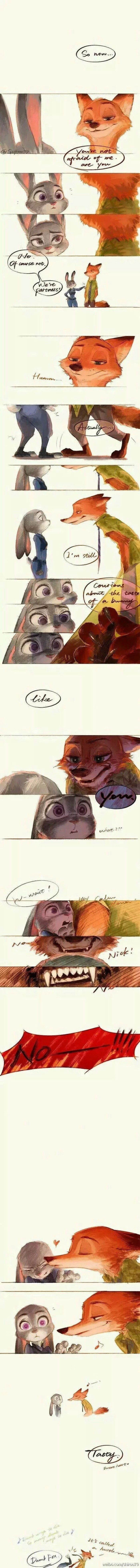 #疯狂动物城# #Zootopia# #Nick# #Judy# 狐兔CP mia～