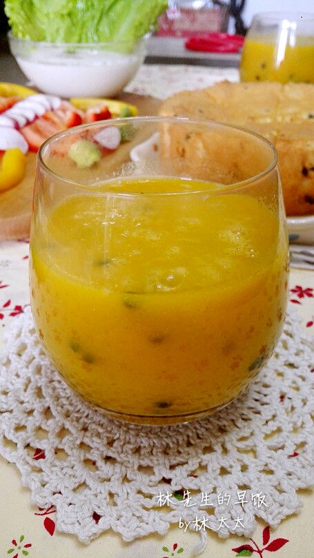 百香果芒果汁，林先生一直很爱