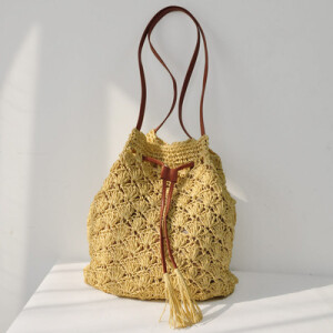 小辣椒同款单肩包女大包手提包  夏手钩针草编包编织包沙滩包草包