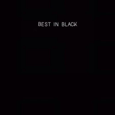 Best in black 微博封面