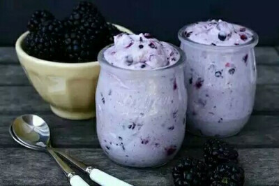 Blueberry yogurt.