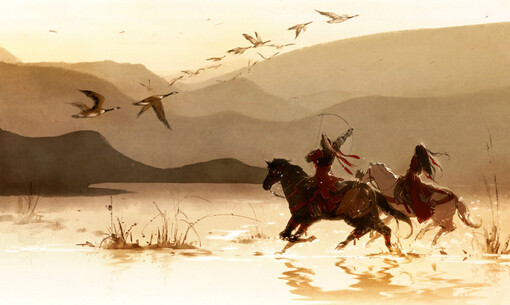 伊吹鸡腿子 伊吹五月 剑三 古风 手绘 人物 壁纸