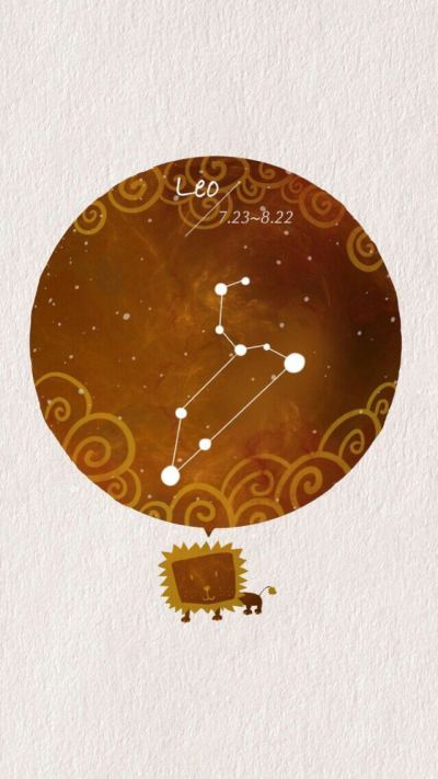 狮子座，星座，背景图