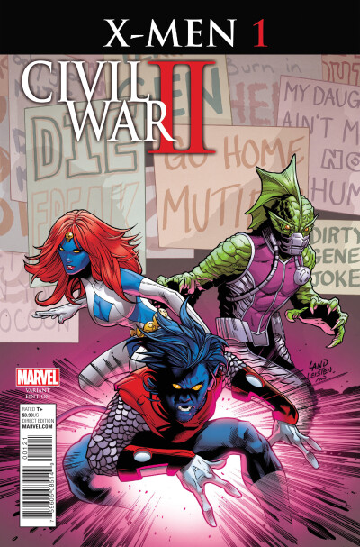 Civil War II: X-Men #1 variant cover by Greg Land