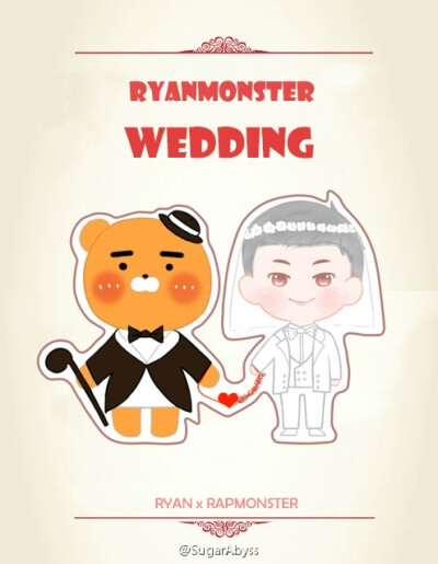 #金南俊# RyanMonster (´ω｀*) 祝福这对新人…