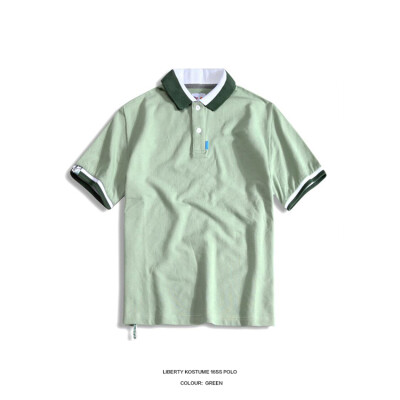 LIBERTY KOSTUME polo 薄荷绿翻领短袖T恤