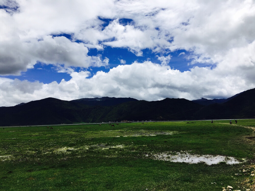蓝天·白云·山间·草原·细水长流