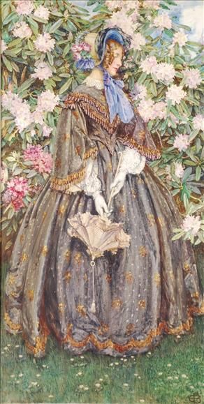 Actrices et ombrelles - Eleanor Fortescue Brickdale