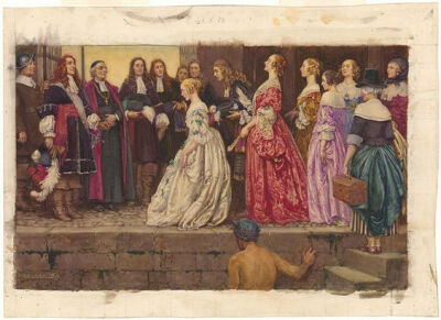 Arrival of the Brides Eleanor Fortescue Brickdale